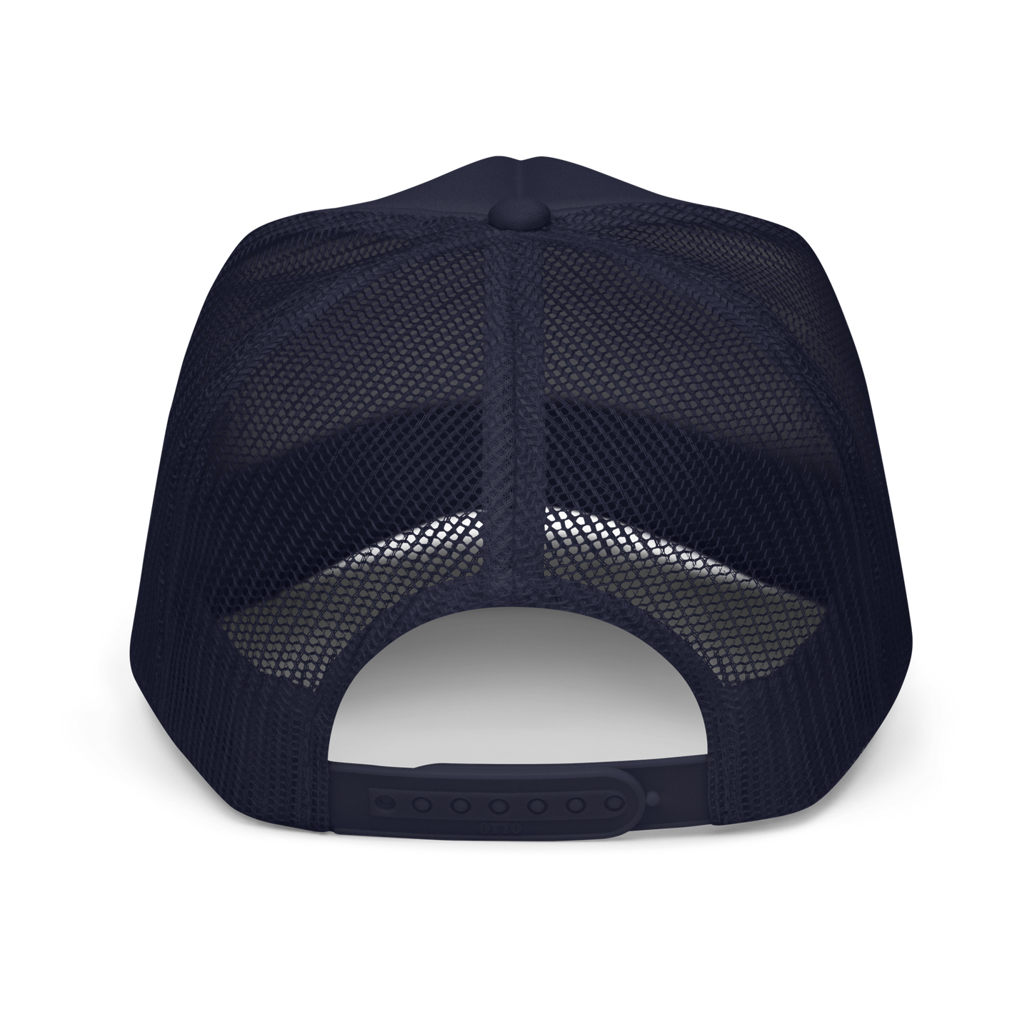 Foam Trucker Hat w/BeYou Apparel Official Logo (Navy & Baby Blue)
