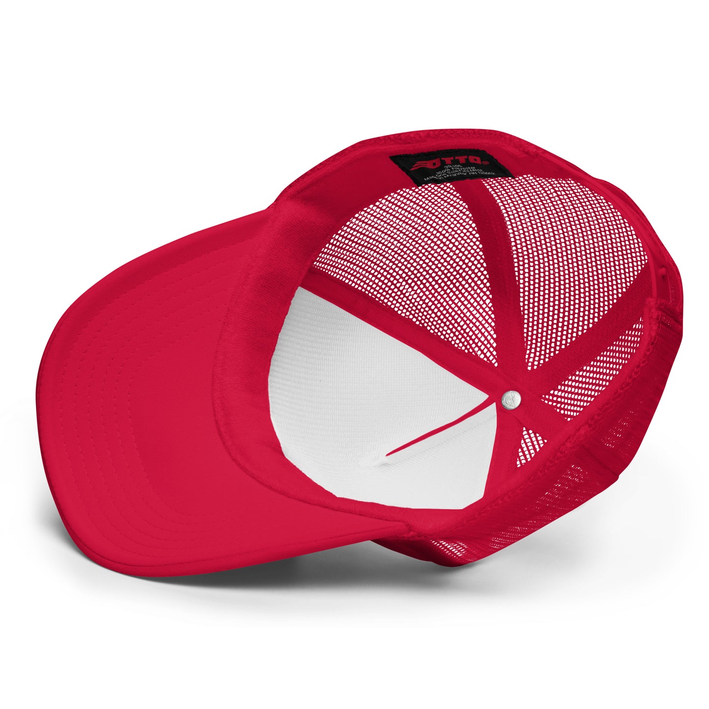 Foam Trucker Hat w/BeYou Apparel Official Logo (Red & Gold)